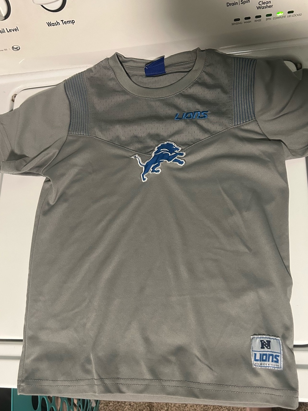 NFL Detroit Lions Grey Short Sleeve Kids Tee
